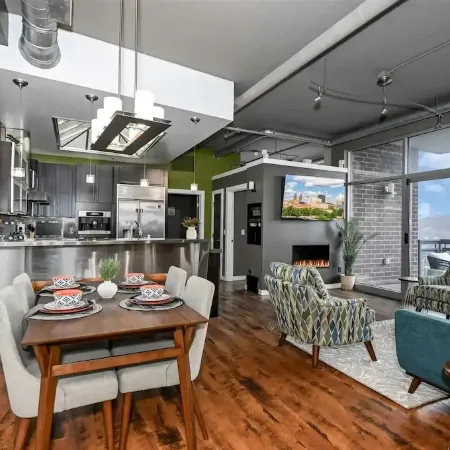 Luxury Condo in Akron Northside District. Level 2 EV Charging complimentary !!