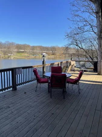 Rustic Riverfront Getaway Directly On The River!!  You can't get any closer!