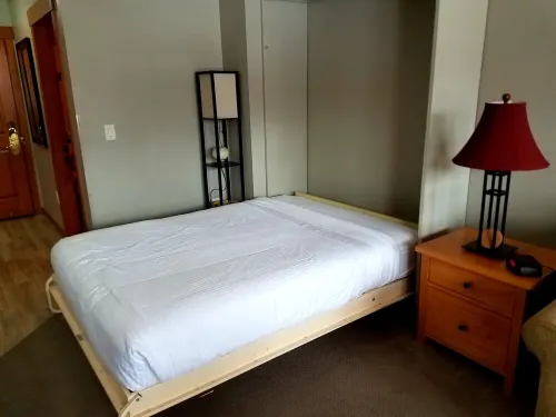 Our studio condo is the closest condo to the Eagle Lift.  Just steps away.