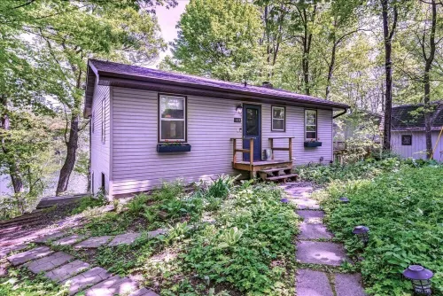 Lakefront Cabin w/ Private Dock, Kayaks + Firepit