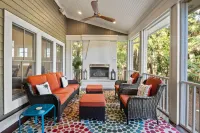 Charming Golf Course Views and Expansive Porch - Beautiful Island Retreat