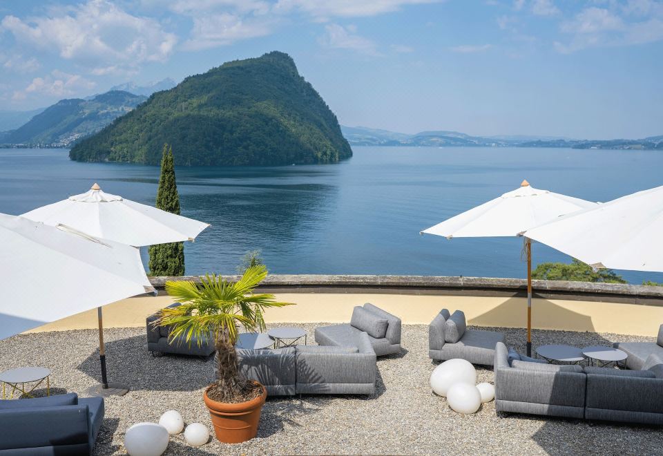 야외 자쿠지 전경