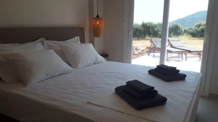 New holiday home with large terrace and private swimming pool