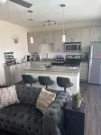 Spacious apartment with a baseball field view also pool view