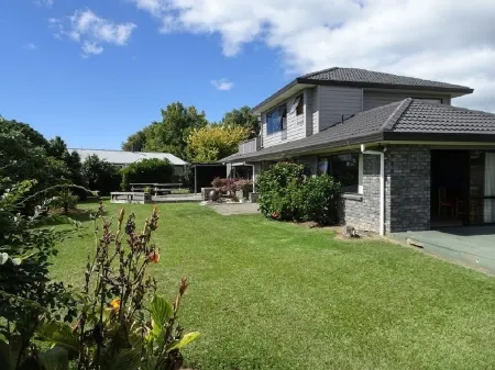 An executive style home nestled in a quiet cul de sac .