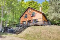 'Buckhorn' - Slopeside Iron River Cabin w/ Sauna - parking