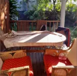 Private Wood-Clad Villa Surrounded by Trees, Steps from the Sea!