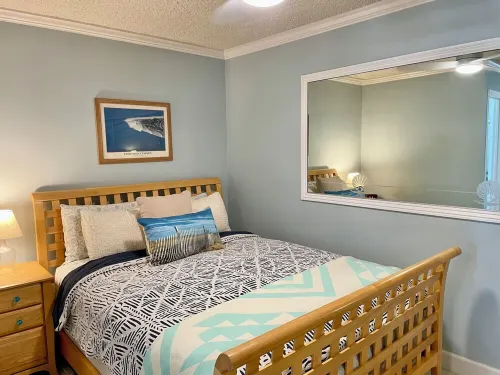 Sunset Shores condo with private patio 150 steps from the sand!