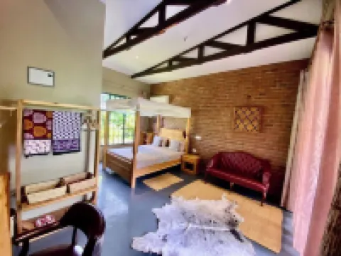 Red room in Kijiji Chetu at Kerege Hotels in Bagamoyo