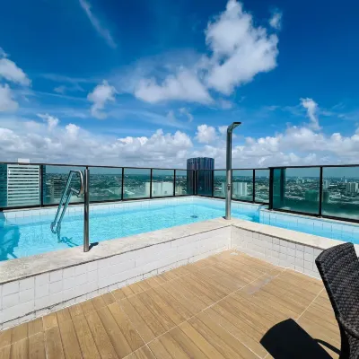 สตูดิโอมีเสน่ห์ ใกล้สนามบิน Gln0805 โรงแรมใกล้เรซิเฟช้อปปิ้งมอลล์