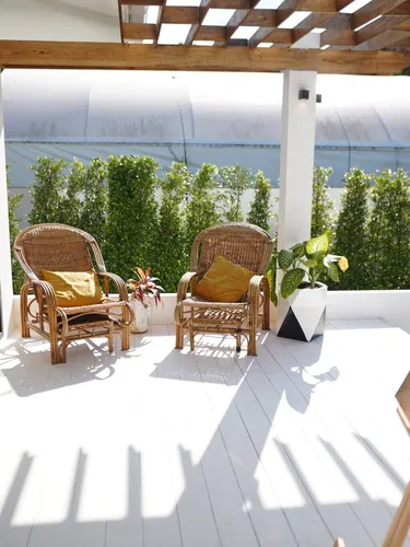 รูปภาพของO3 กรีน 2 ห้องนอน การ์เด้น พูลวิลล่า พร้อมเฟอร์นิเจอร์ที่มีเอกลักษณ์