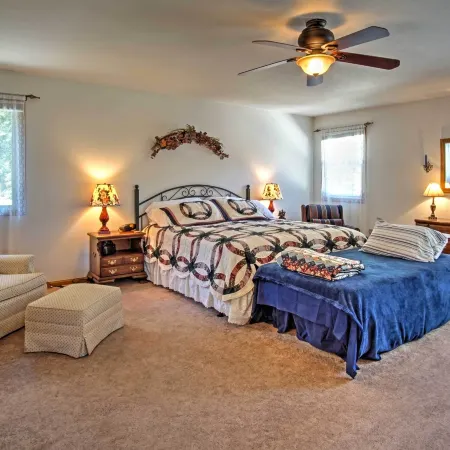 Waterfront Vandalia House w/ Dock on Donnell Lake!