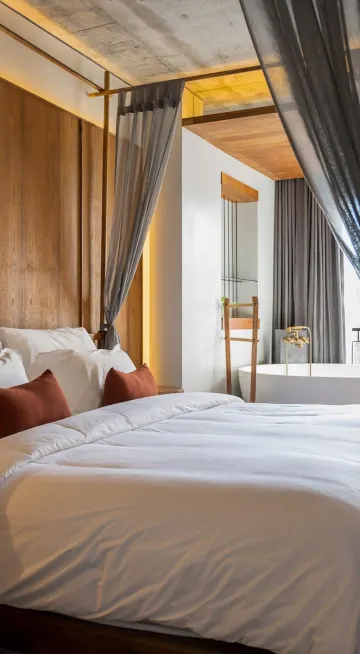 ห้องดีลักซ์ดับเบิลพร้อมอ่างอาบน้ำ แบบ A