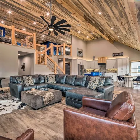 Upscale Riverfront Home w/ Beach & Fire Pit!