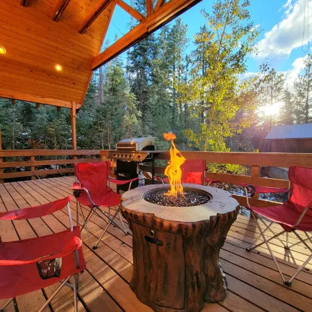 3 Story Cabin w/Spacious Deck and a Treasure Hunt