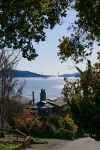 A spectacular home with a three bridge view out the Golden Gate.
