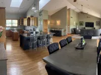Fully custom modern four bedroom home on 13 acres with a stocked pond. Hotels in Jackson County