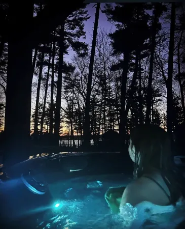 A-Frame near Chicago, Notre Dame, Shipshewana, Pet friendly, Shared Hottub.