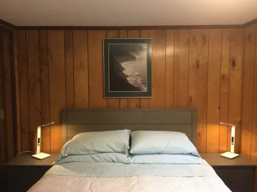 Beach house with views of Puget Sound, ferry, North Cascades, Mt Baker, Rainier.