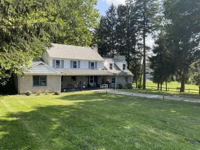 “The Manor House” historic home on 15 acres at Bran Manor Equine Sanctuary.