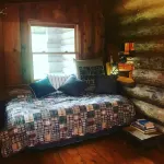 Quiet Lakeside log cabin with teaching/studio space available for retreats.