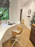 Apartment with a fire-place