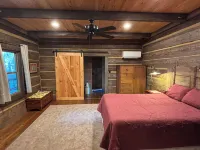 1850 log cabin with 2 br, 2 baths, W/D, mini split A/C, carport attached