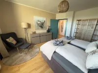 Vacation apartment 1 in the Beachhouse on Lake Goitzsche - close to the beach & family-friendly Hotels in Bitterfeld-Wolfen