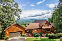 Game Rooms + Views: Spacious Mtn Cabin in Murphy! - balcony