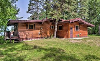Rustic Cozy Cabin on Island Lake w/ Fire Pit, Dock