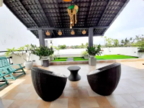 fully furniture cinnamon apartment with privet roof garden