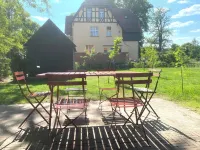 Bright vacation home on Lake Zenssee with fireplace and terrace Hotels in Lychen