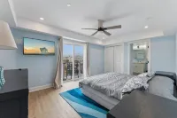 Private Rooftop Deck, Hot Tub, and Clubhouse - Elegant Beach Block Oasis