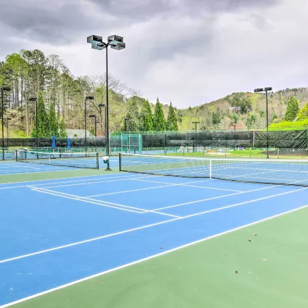 Balcony + Pool Access! Couples Escape in Lake Lure