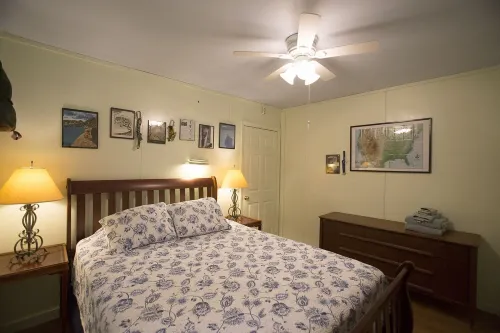 Raven's Roost Cabin has two bedrooms and sleeps four.