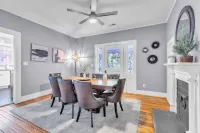 Historic 3BR with Porch & Fire Pit near Downtown Hotels in Simpsonville