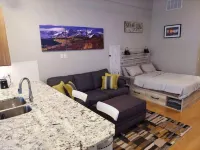 New Build Boardwalk Studio Condo steps from Lake!!