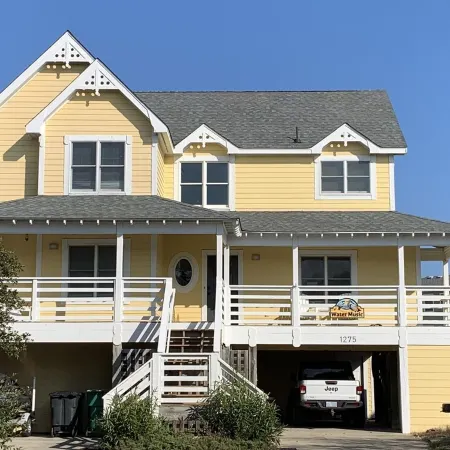 Water Music OBX:  Ocean views, easy beach access, private pool.  Pet friendly.