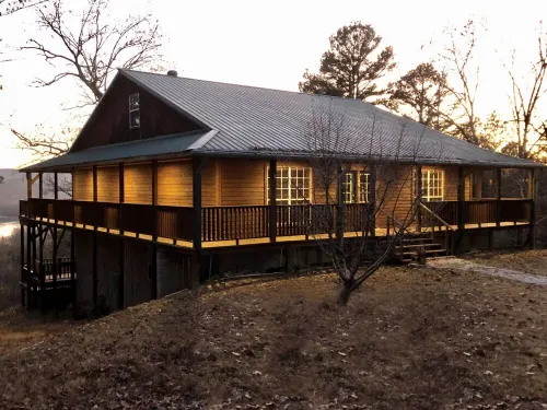 Secluded 3 Acres on the White River.  Custom Cabin with HotTub and Fire Pit!!!