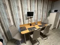 Modern vacation apartment with covered terrace