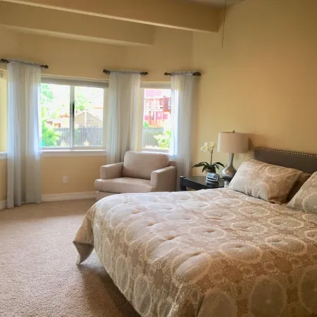 Spread out in a large,1600 sq foot comfort suite 1 bedroom plus additional nook