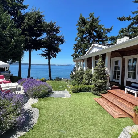 Magnificent up-close WATERFRONT "SunBright Le Reve"   Premier westside Orcas