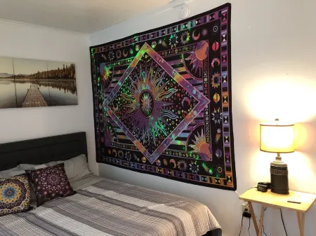 Modern-Bohemian quarters - King Bed-Washer/Dryer