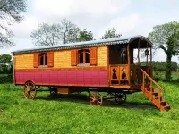 Une Roulotte et des Chevaux