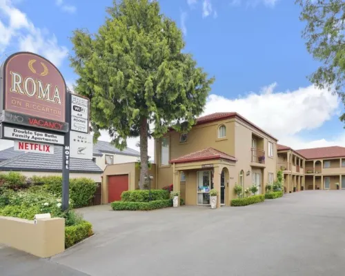 Roma on Riccarton Motel Отели рядом с достопримечательностью «Мона-вейл»