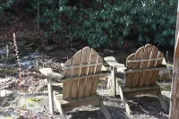 Relaxing retreat on Otter Falls with views of Grandfather Mountain.