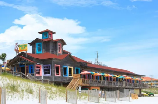 One block from Pompano Joes is our resort cottage with large patio for relaxing