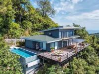 Villa with Stunning Isla Tortuga Seaview, Near Curu Park & Ferry in Blue Zone