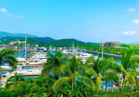 Relax in front of Ixtapa's beautiful Marina.