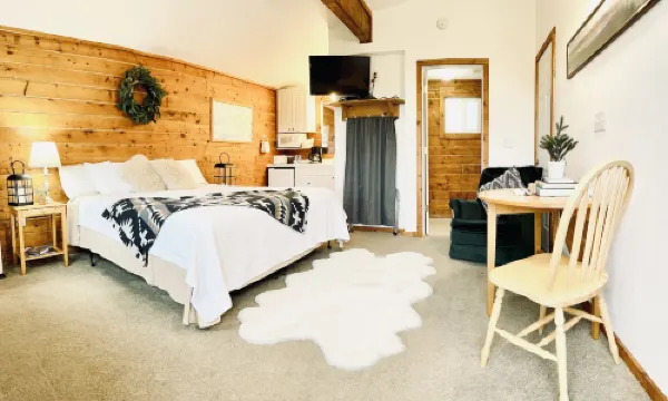 冰川景觀小木屋